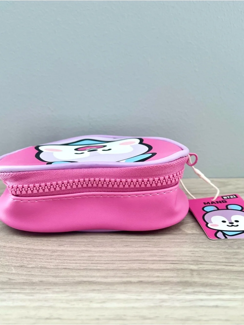 BTS BT21 Mini Heart Shaped Accessories/Makeup Bag - MANG (J-Hope)